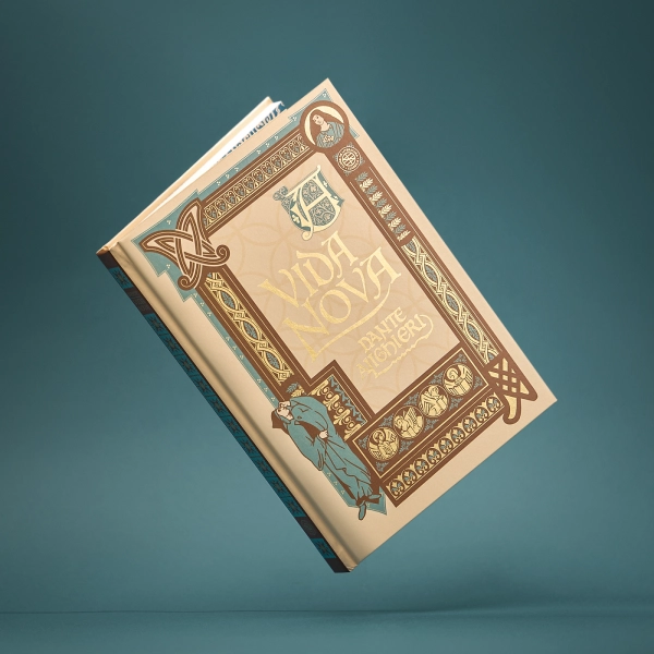 Box A Vida Nova, de Dante Alighieri, com a edição e os brindes do mês